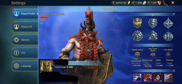 [3 Mythical Champions][5.33M] Lady Mikage,Frolni,Embrys + 58 LEGENDARY (Titus+Wixwell,Siphi,Nic+Noelle,Mith,Fabian,Zaharis,R.N.Archer,Granyt,Razelvarg,Ragash,Staltus,He-Man...) + 1k NM CB