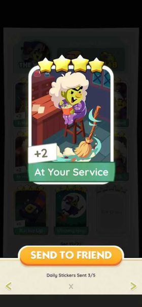 Monopoly GO 4 Star - [Set15-4 At Your Service]