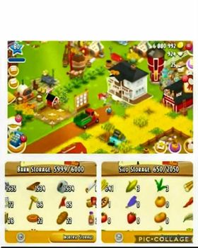 Hay Day Level 80 Account | 6K Barn | 6.88M Coins | 924 💎