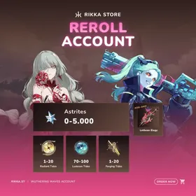 ☆ ASIA | Phrolova RC 1 + Signature + 0-5000 Astrites + Rebecca | Reroll Account | DM for Catalog