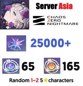 【Server Asia】25000 Gems + 165 Rescue Anchor + 65 Signal Amplification Anchor + Random 1~2 5-stars characters | Clear Chapter 1+ | Reroll Account | Starter Account