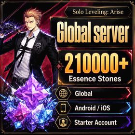 Global | Starter Account | 210000 Essence Stones, 2100 Custom Draw Tickets, 240 Rate Up Draw Tickets, Woo Jinchul, arms