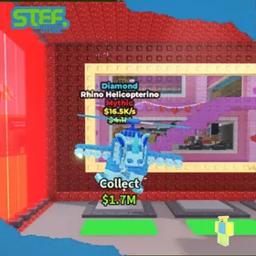 Diamond Rhino Helicopterino 16.5K/s RUSH SELL  | INSTANT DELIVER | Steal A BrainRot  Stef Store