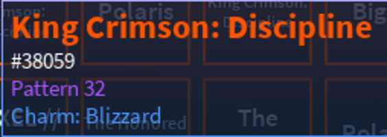 Unusual King Crimson: Discipline Pattern: 32, Charm Blizzard | AUT | A ...