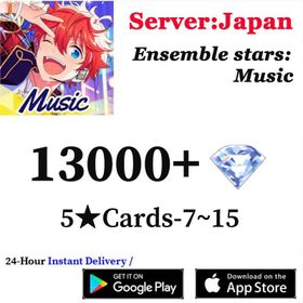 [Fast Delivery] [JP] 13000+ Diamonds | +7-15 Random 5 stars |  | Full Access | Android|IOS | Ensemble Stars Music