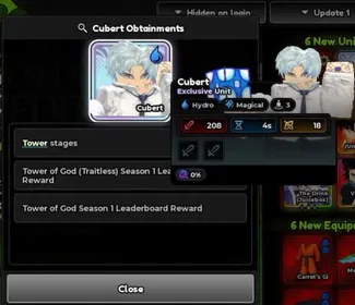 Cubert Exclusive Units | Pilot Until Obtained | Anime Expeditions