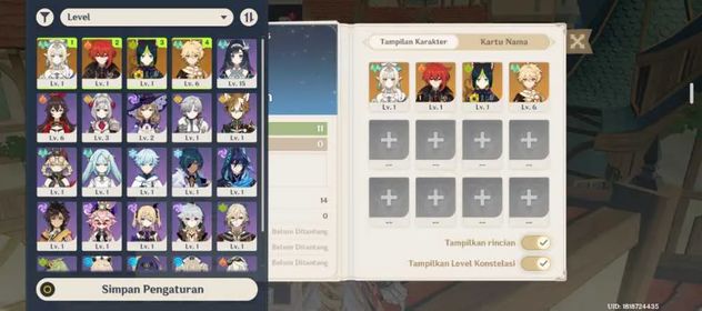 Asia | AR11 | Male | Vesna Signature + Diluc C1 + Tighnari | Username Unset Birthday Unset