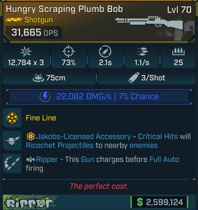 ⭐[GOD ROLL] L70 PLUMB BOB (SHOCK) - SEE IMAGES FOR STATS⭐