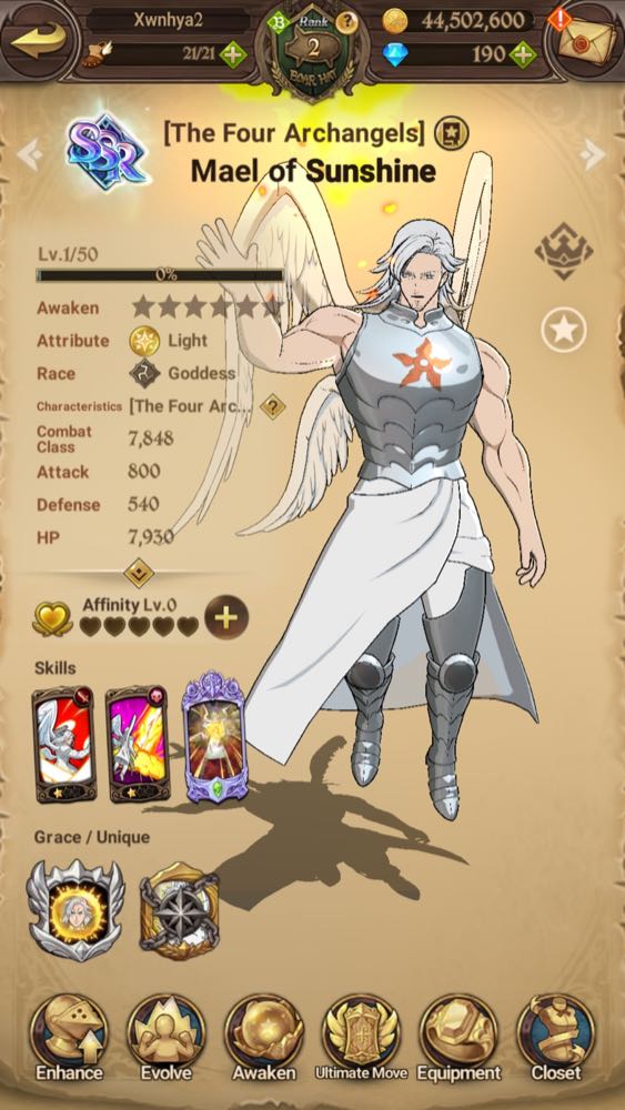 [ASIA] Best Starter Account with 7/6 Mael 6/6 Eli Light 6/6 Green