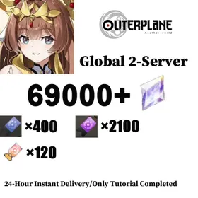 [Global 2] 69000+ Diamonds | 400x[Regular tickets]+2100x[Special tickets]+120x[ Limited tickets]+Light and Dark Scrolls x2+Genesis Scroll ×600 + Genesis God Selection Scroll ×1+6 Random Limited character or Creator God+random 3-star+ [OUTERPLANE]