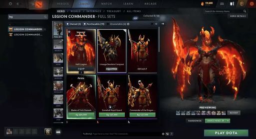 Hell's Legion | Legion Commander | Rare Set | Trove of Terror 2026 | Gift
