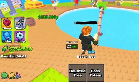 FISH FOR JUNK - END GAME ACCOUNT - Beach Rod - 1,3K Cash Multiple - 800B Luck - Instant Delivery