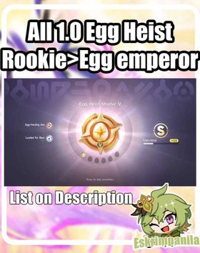 1.0 Egg heist rank up Rookie to Egg Emperor | Aniimo Boosting Service
