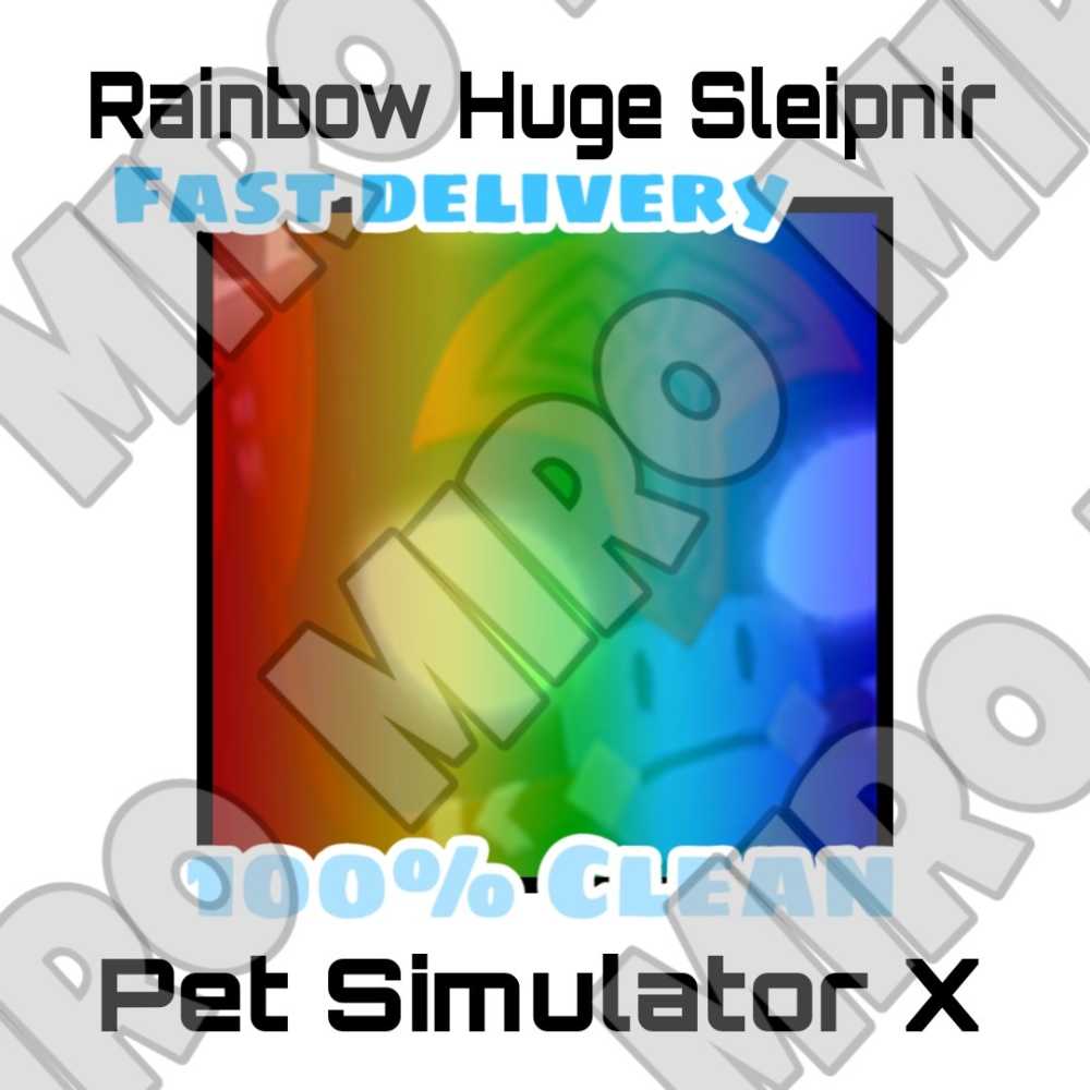 Rainbow Huge Sleipnir Pet Simulator X Fast Delivery