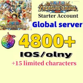 Global| IOS /only| [4800+ Diamond/Rainbow]丨Global English server | Initial account|[Instan Delevery]ONE PIECE TREASURE CRUISE