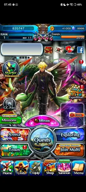 Global | 12000+ - 14000++Crystal | [Grand Summoners] Limited Starter Account | 15-45+ Random unit | AD/IOS | 10000,11000,12000