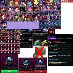 ID 6 Anime Vanguard | Full Build Transcendent SJW | Full Build Team DBZ & Escarnor + Meliodas | 19 Monarch | Trait Reroll 10k &  Memoria Shards 515 |Clean Unverified No Verified Cap | Instant Delivery |
