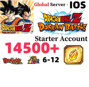 IOS[GLOBAL][INSTANT]14500-15500 Dragon Stones+6-12 LR+6-15 limited role DRAGON BALL Z DOKKAN BATTLE Farmed Starter Account|Dragon Ball Z Dokkan Battle