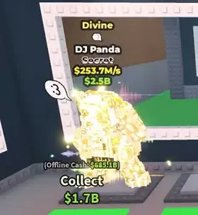 Divine DJ Panda 253.7M/s - Instant Delivery✅
