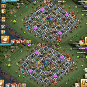[1800 Gems]➤➤Max Wall➤➤Th12 Good Account➤➤Heroes:58-57-30-24➤➤Pixel King Skin & Scenery➤➤NC Free➤➤Lots Magic items