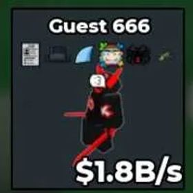[INSTANT DELIVERY] Guest 666 (+7 Traits) 1.8B/s