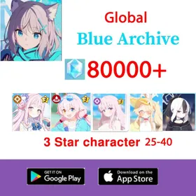 [Global]80000+gems|25-40 random 3-star heroes +(limited) Mika +(swimsuit) Hoshino+(swimsuit) Mika+(swimsuit)Saint Ya+Onikata Kayoko+2-8 limited heroes| Fast shipping