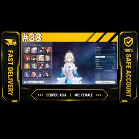 #A33. Sv.Asia | Starter TL 4 | Pearl, Gilgamesh, Huohuo, Sparkle, Dan Heng Pt, Himeko, Yangqing [Free 1 Ssr Golden Companion]