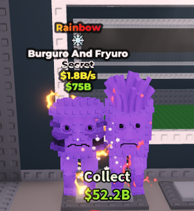 Burguro and Fryuro Rainbow 1.8B/s - Steal a Brainrot