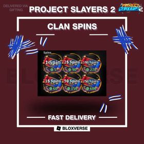 [🔥 CHEAPEST | INSTANT DELIVERY🔥] | 500 Spin [1200 R] | Clan Reroll Spins | Project Slayers 2 | Roblox | [GIFT] |