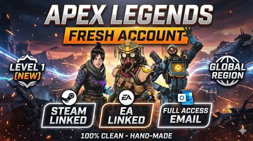 Apex legends Steam + EA + outlook Linked Fresh account 0 hour played | Full Access Fast delivery