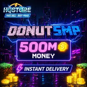 500M Money DonutSMP ❤️ HQStore