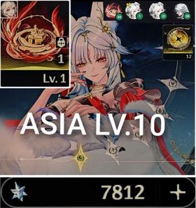 ASIA LV.10 REBECCA, HSIN RC1 + WEAPON + 7.800 ASTRITE