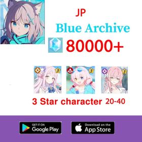 [JP]80000+Gems|10 Scrolls X80|20-40 Random 3-Star Characters+(limited) Mika +(swimsuit) Hoshino+(swimsuit)Hanako+2-5 limited heroes | Fast Shipping