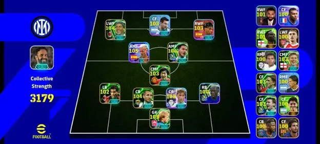🏆World Cup Champion Dani Olmo (105)🏆⚡Epic Hazard (106)⚡Epic Ronaldinho (104)⚡Epic Chellini (104)⚡Epic Ji-Sung⚡G.O.A.T Messi⚡Wc Champion Yamal⚡Epic Gk Oliver kahn (105)⚡Epic Gerrard⚡Epic Serginho⚡Epic Torres⚡Epic Shevchinko⚡Hujisen⚡Saka⚡Alvarez⚡Pacho⚡Simione⚡Trossard⚡Fermin⚡ Mbappe⚡Salah⚡Full Balance Team⚡Only Konami⚡