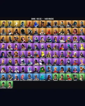 [OG] 105 Skins The Reaper ⭐️ Elite Agent ⭐️ Take The L ⭐️ Meowscles ⭐️ Peely ⭐️ Midas ⭐️ Poised Playmaker ⭐️ Skye ⭐️ Rippley vs Sludge ⭐️ Catalyst ⭐️ Astra ⭐️ Reaper ⭐️ Omega ⭐️ Fable ⭐️ Demi ⭐️ 8-Ball vs Scratch ⭐️ Carbide ⭐️ Sun Strider m246817754