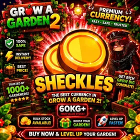 🪙 (Daily Deales 24B+) 12B+ Sheckles | ✨ The Fruit Weight 60KG+ ✨ | Grow a Garden 2 (GAG 2) |⚡️Instan Delivery⚡️