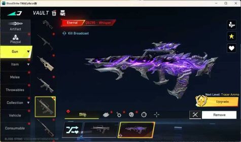 ASIA | Ethernal: QBZ95-Whisper | Limited: MCX-Ascendan | 2 Ultra Gun |Melee: Slippers | 3 Ultra Striker |SS BS3839B