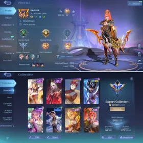 M52✨HERO 114✨SKINS 240✨EMBLEM MAX✨DRAGON 3✨EPIC 9✨STAR 8✨SPECIAL 23✨MSC 2