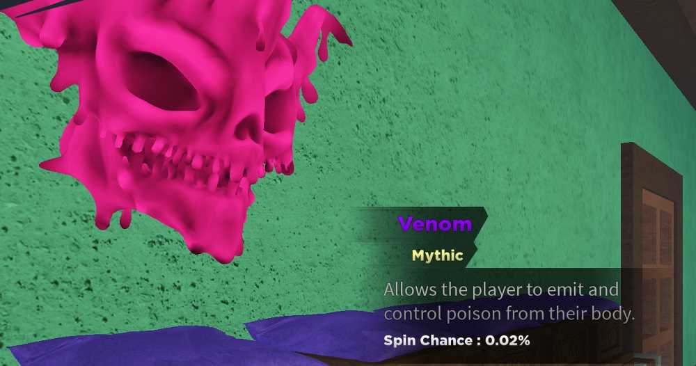 100 [Instant] [Fruit Battlegrounds] Venom Fruit Starter unverified