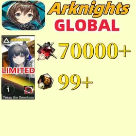 Global EN|Texas the Omertosa+70000+synthetic jade+99 origin stone or Single number 170 draws /Some chapters passed [Android/IOS] Arknights