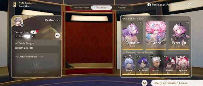 Starter Asia TL 10| Castorice+Evernight+Hyacine+Cyrene+Robin+Sparkle+Danheng PT+Archer+Dr.Ratio+124 Gold Ticket