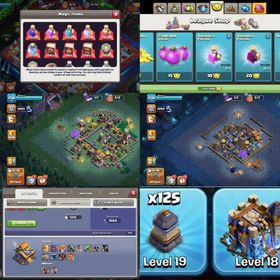 Gems-15081➺Th18 Max➺Hero:105-105-95-80-55➺9 Epic Max➺WWE Scenery➺125X Walls Max➺CWL-329➺3351WS➺Full Access