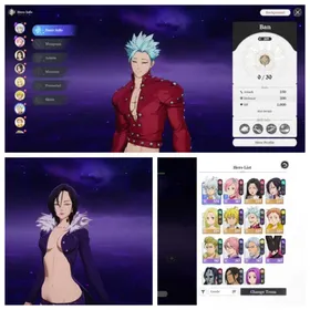 Asia LV2| Ban, Merlin, Meliodas, King, Elaine P1, Guila P1 | 1 Selector | Starter Account | Tutorial Only |gari