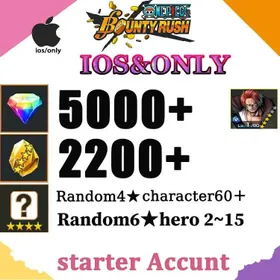 DCL29👉Global ⚡[IOS/Only]⚡[5000+RD]2200+GF]  4★ Old Shanks 】+60+ Random  4-5 Star Characters+Random 6 Star Character 3-15。[initial account