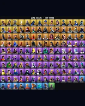 134 Skins Travis Scott ⭐️ The Reaper ⭐️ Elite Agent ⭐️ Take The L ⭐️ Deadpool ⭐️ Meowscles ⭐️ Peely ⭐️ Midas ⭐️ Wild Card ⭐️ Skye ⭐️ Rippley vs Sludge ⭐️ Catalyst ⭐️ Cerberus ⭐️ Blue Team Leader ⭐️ Reaper ⭐️ Jennifer Walters ⭐️ Omega ⭐️ De m247779425
