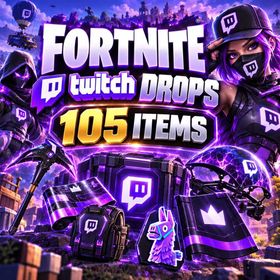 105 Items | Lil' Armored Truck Emote + Vibrant Vibin Emote + Pickaxe + Wrap + Spray | Fortnite Twitch Drops