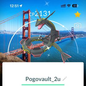 Mini PTC | Shiny Rayquaza San Francisco Golden Gate Background