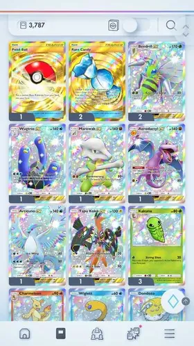2x Golden Crown Rare Candy | 1x Golden Crown PokeBall | | 3700+ English Cards[ANDROID/IOS]CHEAPEST PRICE #NWM053