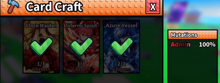 Anime Card Farm | Admin Evo Chrono 251 Ud / s | Best ingame