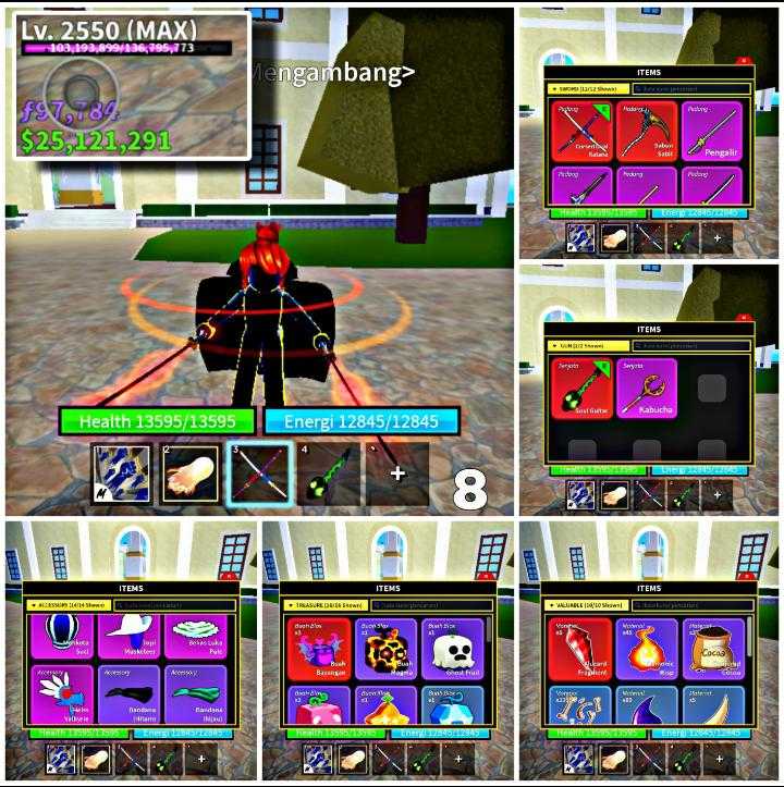 39A./ Roblox / Accounts [Blox Fruits] LEVEL 2550(MAX)BELLY 28M